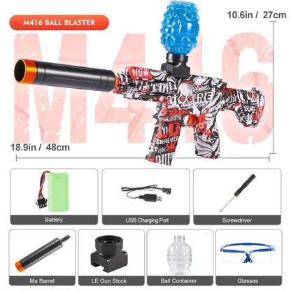 brinquedo de arma eletrica de gel blaster M416