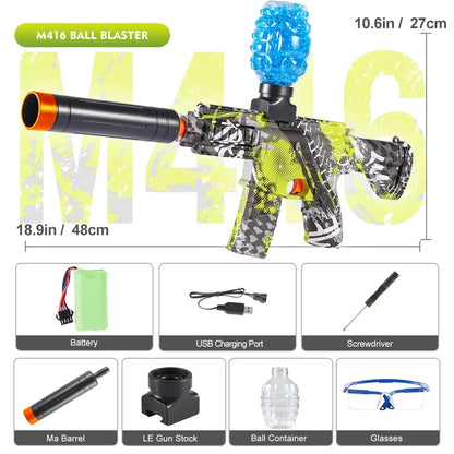 brinquedo de arma eletrica de gel blaster M416